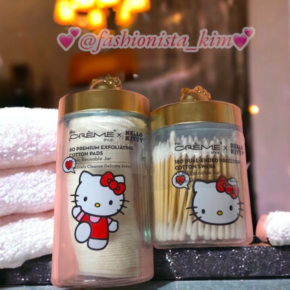 Hello Kitty X Crème cotton swabs and cotton pads - Picture 2 of 12
